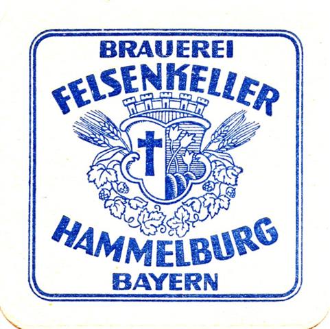 hammelburg kg-by felsen quad 1ab (185-brauerei felsenkeller-blau) 